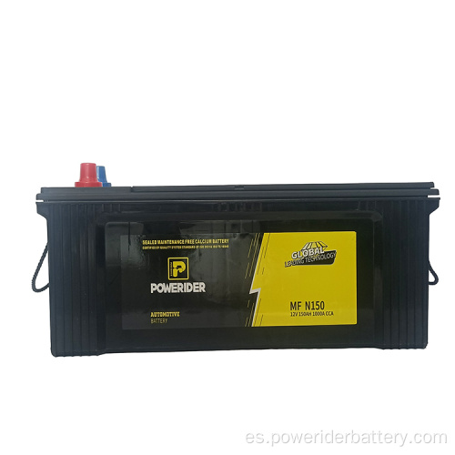 12V 150AH N150 145G51L Batería de arranque automático de ácido de plomo